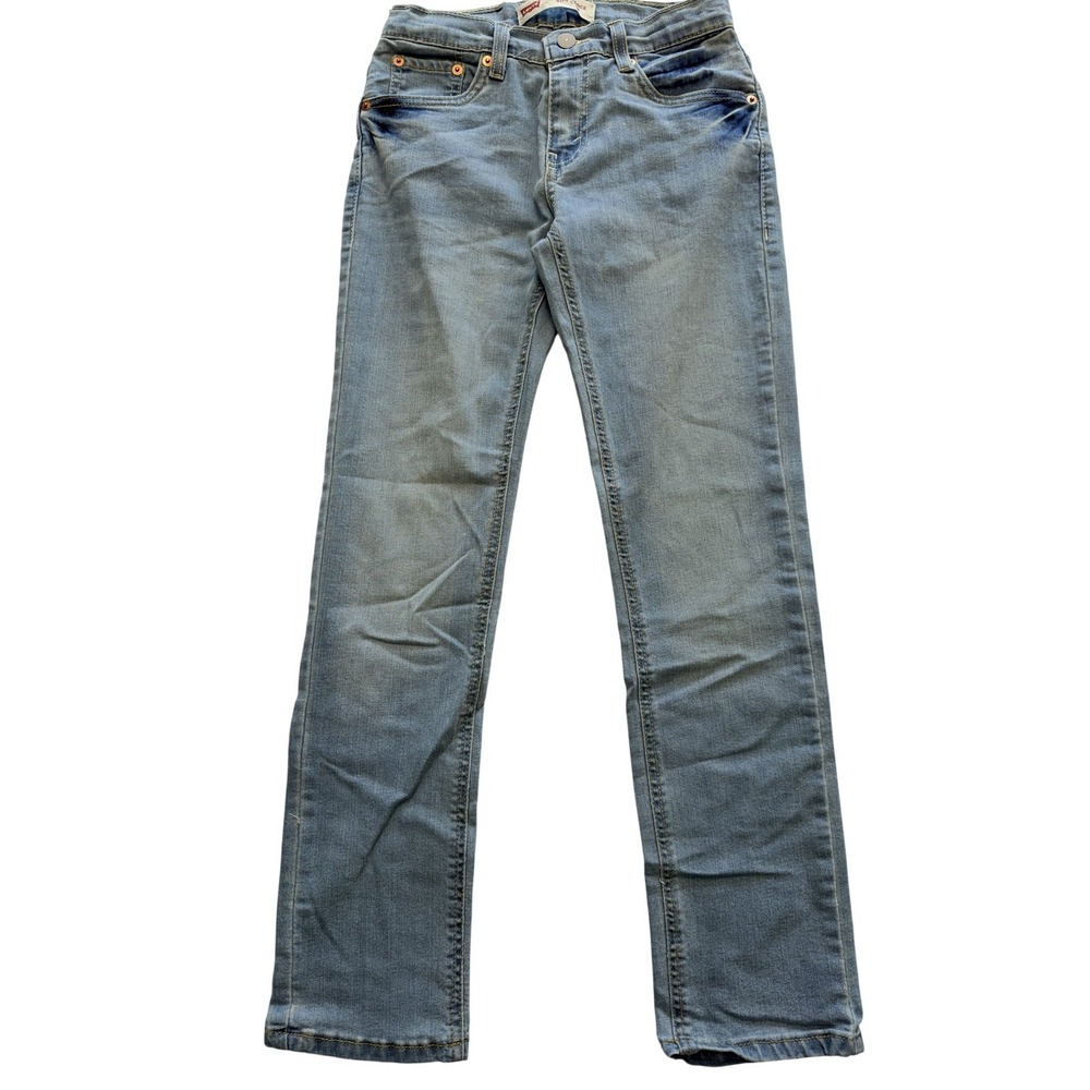 Levis 511 Performance Jeans Boys 12 Regular Blue Light Wash Slim Stretch Denim